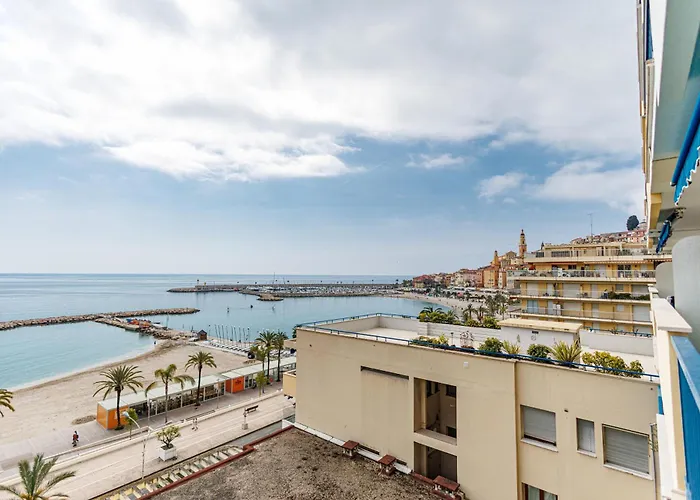 Soleia - Spacious 3p - Beachfront - Parking * Menton